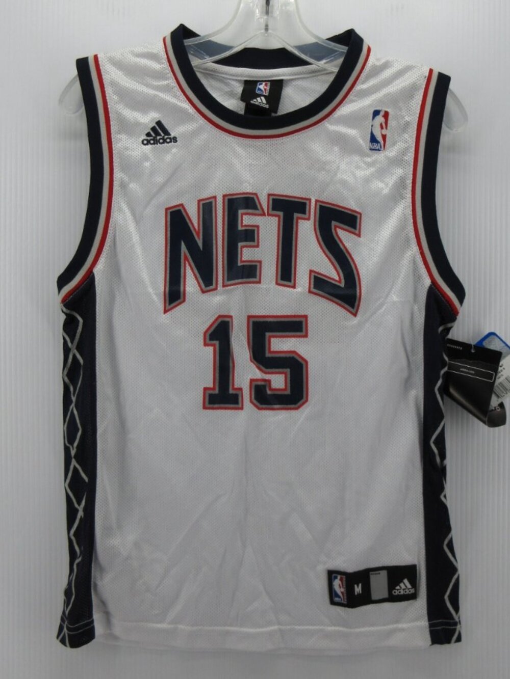 VTG Vince Carter New Jersey Nets Jersey Boys Kids Medium Adidas Swingman Y2K